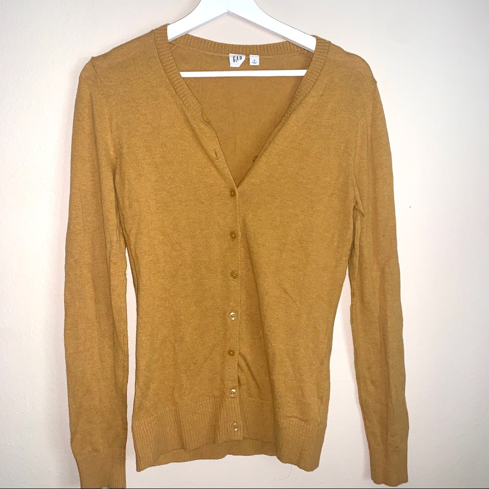 Gap mustard cardigan size S